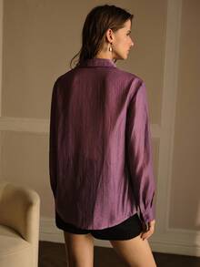 MOTF PREMIUM CAMICIA CON BOTTONI E PIZZO A CONTRASTO