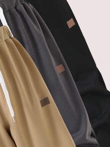 Pantalones jogger casuales sueltos con cordón para niño preadolescente - Multicolor - Ver 5