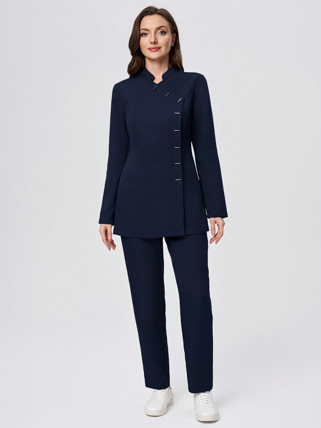 سكراب مجموعة ملابس علوية وبنطلون موحدة للنساء مضاد...