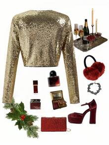 Ellevyn Giacca elegante da donna a maniche lunghe, con apertura frontale, in colore unito e lucida