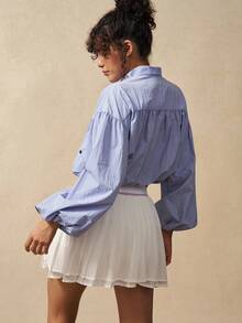 VARSIVA Women's Solid Color Drop Shoulder Short Zip-Up Stand Collar Casual Versatile Sports Jacket For Women - Purple - View 8