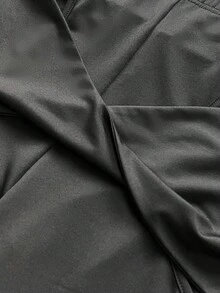 Maweii Pantalon évasé sexy à grande taille avec découpes et torsades, pour soirée - Noir - Voir 7