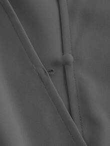 SHEIN MOD 女式纯色无袖连衣裙（配腰带），返校季 - 灰色 - 查看 4
