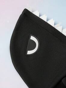 PETSIN 1pc Black Pet Cosplay Shark Hoodie Sweatshirt For Cat And Dog