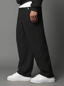 SUMWON 基本款超大羊毛家居服套装头顶连帽衫低裆慢跑裤宽松街头服饰冬季秋季休闲舒适休闲装