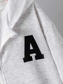 兄弟款休闲百搭运动美式街头十字印花拉链宽松黑色卫衣，适合秋冬季穿着 - 彩色 - 查看 5