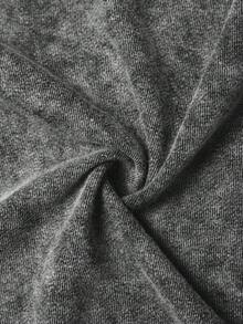 Manfinity EMRG 男士复古图案时尚运动裤黑色水洗牛仔裤宽松做旧牛仔裤灰色宽松牛仔裤男士宽松牛仔裤水洗灰色裤子 - 灰色 - 查看 7