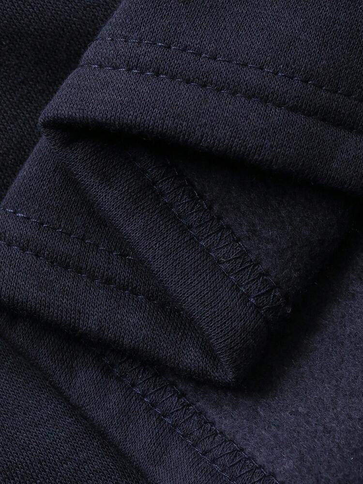 Youth (Girls) Fleece Sweatshirt Set, Loose Fit, Cargo Pockets, Casual College Style, Autumn
