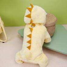 PETSIN 秋冬四足抓绒宠物连体衣 - 加厚保暖防风连体衣，适合小型犬、猫和小动物 | 可爱舒适的室内/室外全身睡衣