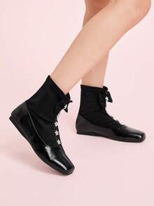 CUCCOO DOLLMOD Daphne Women's Black Ankle Boots For Autumn/Winter - Black - View 3