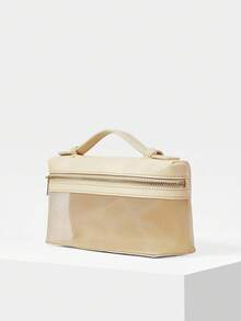 MOTF PREMIUM PU LEATHER ZIPPER TOP HANDLE BAG - Butter Yellow - View 3