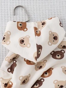 Cozy Pixies 2 Stücke/Set Baby Jungen/Mädchen Cartoon Bär Pullover Sweatshirt und Jogginghose Set, bequem, vielseitig, modisch, lässig, geeignet für Innen, Außen, Alltag, Sport, Spiel, Party, Feiertage, Herbst/Winter