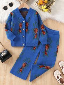 Young Girl' Fashionable Retro Comfortable Knitted Sweater Set Girls Sweater Sets Kids Two Piece Set Girl Knit Set Girl Two Piece Sets Girl Spring And Autumn Suit Girl S Spring And Autumn Suit Girls Spring And Autumn Suit Kids Sweaters For Girls Girl Clothes Autumn And Winter Clothes  Girls Sweater Sets Girls Suit Set Girls Spring And Autumn Suit Kids Long Sleeve Set Girl Warm Sets Two Piece Winter Outfits For Toddler Girl Girls' Trouser Suit Girl Spring Autumn Suit