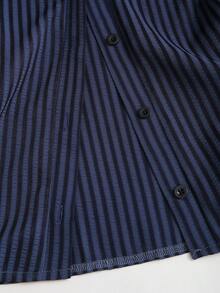 Sweetra Sweet & Fresh Pink Short Sleeve Shirt Dress, Waist Cinched Slimming Stylish Blouse Dress For Summer