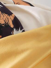 3 件套男童恐龙印花紧身睡衣套装，包括恐龙全身印花套装、黄色恐龙图案 T 恤和米色恐龙套装，舒适的弹力面料，时尚个性化风格 - 彩色 - 查看 3