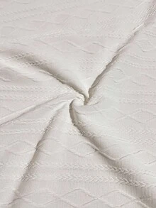Lazeform Áo choàng dài tay có thắt lưng, cổ jacquard, túi đôi, dành cho nữ, đồ mặc ở nhà thường ngày cho mùa thu/đông, áo choàng mùa thu cho nữ, áo choàng nhẹ, áo choàng tắm cho nữ, áo choàng mùa hè cho nữ, trang phục ấm áp - trắng - Xem 3