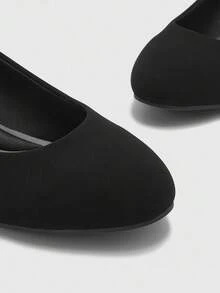 CUCCOO BIZCHIC Zapatos de plataforma con cuña para mujer, cómodos y elegantes, adecuados para banquetes, viajes, trabajo u ocasiones formales, tacones negros