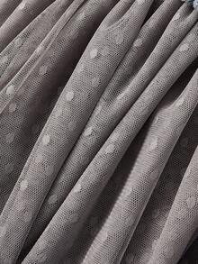 SHEIN MOD Women's Casual Denim Black Lace Patchwork Mesh Mini Skirt Jeans Mini Skirt Summer Vacation Denim Skirt Low Rise Skirt Black Jeans Skirt - Dark Wash - View 4