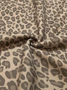 Coolane Women's Fall/Winter Streetwear Casual Vintage Comfortable Knit Leopard  Pattern Oversized Off The Shoulder Asymmetrical Neck  Sweatshirt,Halloween Outfits - Multicolor - View 8