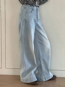 DAZY Tween Girls Thermal Lined Denim Jeans Thermal Lined,Winter - Light Wash - View 6