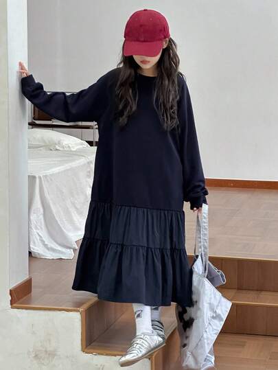 DAZY Tween Girls Casual Dress, Autumn