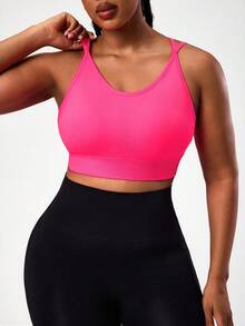 Rhythm Era 大码女式无缝工字背运动文胸