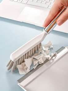 Zazumi 1pc Small Broom And Dustpan Set For Home Use - Desktop Soft-Bristle Brush For Cleaning Beds, Mini Small-Sized Broom, Dust Pan And Garbage Shovel,Suitable For Office And Home Desktop Cleaning - Multicolor - View 5