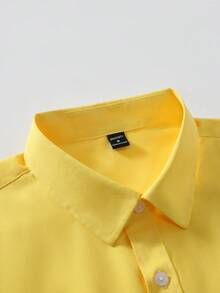 Manfinity Mode Camicia casual da uomo a maniche lunghe con bottoni e stampa di cavalli, autunnale