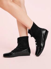 CUCCOO DOLLMOD Daphne Women's Black Ankle Boots For Autumn/Winter - Black - View 4