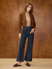 MOTF VINTAGE TASSEL SLIP-ON COMFORTABLE CASUAL OIL WAX LEATHER TEXTURE SQUARE TOE FLAT MULES - Coffee Brown - View 10
