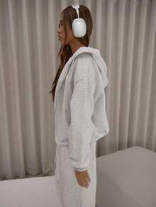 MUSERA Bluza z kapturem i suwakiem w dużym rozmiarze, tylko top, elegancka, seksowna, uliczna, jesienna, wieczorowa