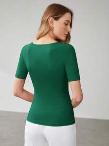 MOTF PREMIUM CAMISETA DE MANGA CORTA CON CUELLO ASIMÉTRICO - Multicolor - Ver 7