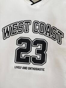 Explorewe 2pcs/Set Casual Fashion Teenager Boys' Colorblock Letter Print Faux Denim Cargo Pants, Loose Fit, Comfortable, Versatile For Daily Wear, Commute, Outdoor, School, Street Style, Party, Suitable For Autumn, Spring, Winter - Multicolor - View 6