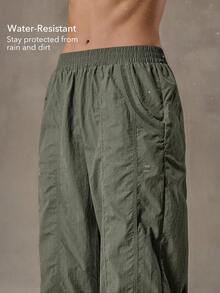 OutZeal Women Sports Pants Camping Hiking Travel Water-Resistant Mesh Design With Side Pocket - Army Green - View 4