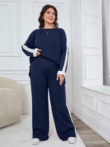 EURMUSE Sweater And Pants Two Pieces Set With Raglan Sleeve