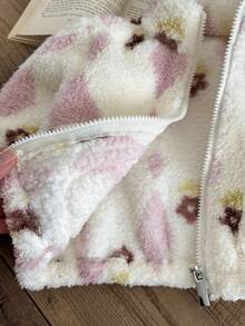 SHEIN Baby Girl Coat Casual Style Long Sleeve Fall Outfits For Girl Warmer Jacket Baby Jacket Winter