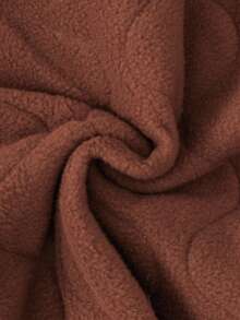 SHEIN Chaqueta de manga larga con estampado de lunares linda para bebé/niña pequeña - Marrón - Ver 2