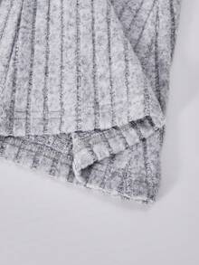 SHEIN Sparklyn Teen Girls Casual Comfortable Fitted Long Sleeve Top And Pants Set, Suitable For Daily Wear And Lounging, Spring/Autumn Fall Winter