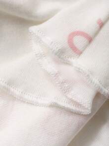 DAZY 少女蝴蝶结印花圆领长袖上衣和裤子睡衣套装 - 米色 - 查看 8