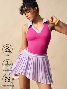 VARSIVA 户外休闲修身无袖女式运动连衣裙（含安全短裤） - 彩色 - 查看 2