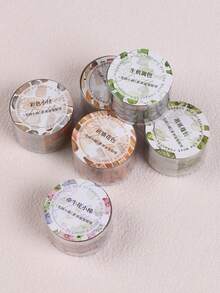 1卷 78.74英寸（200厘米）花园小径系列场景贴纸卷装切割装饰剪贴个性拼贴材料手工账本贴纸唯美日记PET胶带办公和学校用品 - 彩色 - 查看 18