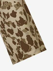 Rovax 休闲街头风格宽松抽绳直筒裤，豹纹迷彩印花长裤 - 彩色 - 查看 3