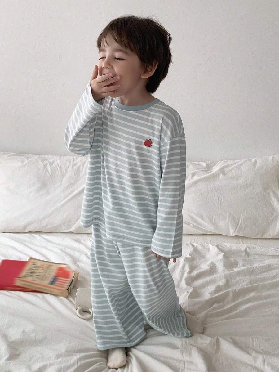 Hapijoa 儿童秋季服装,男童家居服 - 藍色 - 查看 1