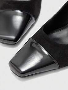 CUCCOO BIZCHIC 休闲通勤简约百搭时尚女士高跟鞋 - 黑色 - 查看 6