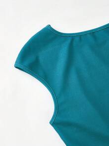 Ellevyn 优雅通勤极简印花拼布连衣裙，适合日常穿着