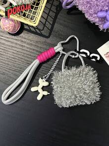 卡通迷你包包吊饰，时尚高档手机背包挂件，可爱迷人的多功能悬挂装饰钥匙扣，适合女孩作为礼物，情人节/圣诞节礼物，时尚旅行必备单品。 - 彩色 - 查看 7