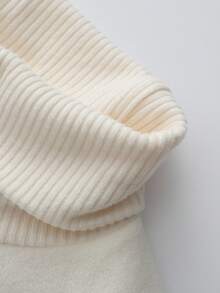 Franclia 休闲秋冬杏色内衣保暖内搭百搭高圆领长袖女T恤女装秋装套头衫女出门上衣