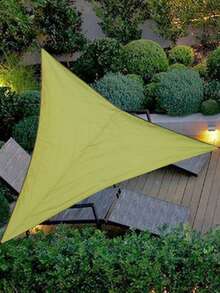 SHEIN 1 件户外三角遮阳棚防水遮阳篷帐篷天篷花园野餐露营遮阳篷布遮阳防水遮阳棚三角遮阳户外庭院派对泳池遮阳布 3*3*3 米 - 彩色 - 查看 3