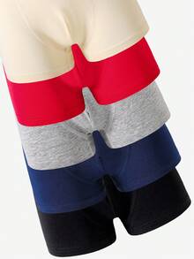 10pcs Boys' Multicolor Cotton Comfortable Briefs Fall Winter - Multicolor - View 5