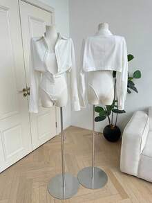 Franclia High Neck Long Sleeve Base Layer, Autumn/Winter - White - View 2